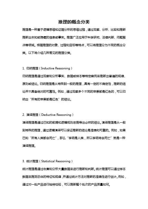 推理的概念分类