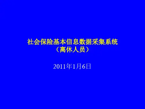 【PPT】社会保险基本信息数据采集系统.