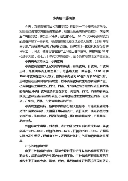 小麦病虫害防治