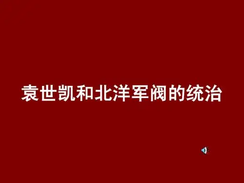 北洋军阀统治