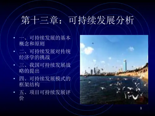 可持续发展分析ppt课件