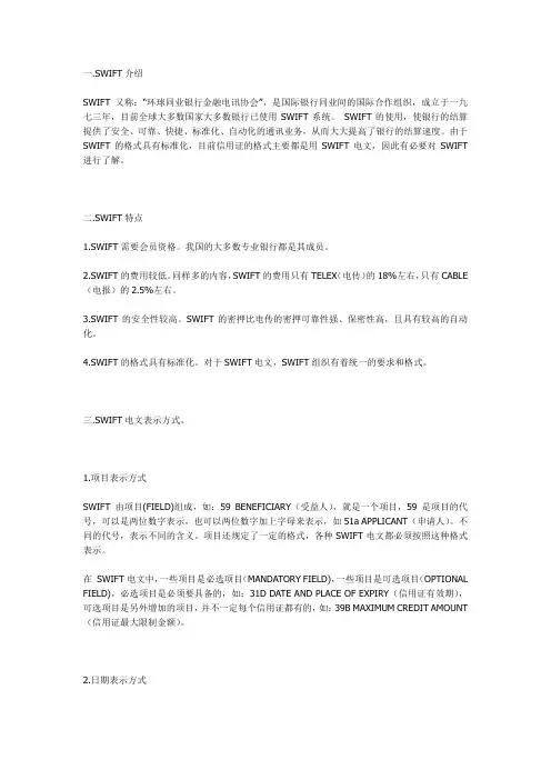 1、信用证的SWIFT编号问题