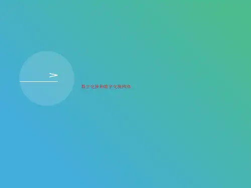 数字交换讲义和数字交换网络