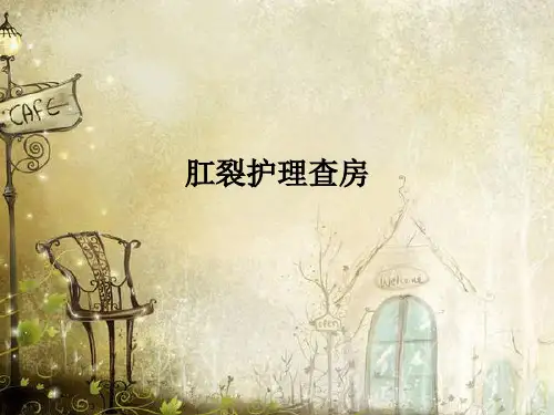 肛裂护理查房PPT课件