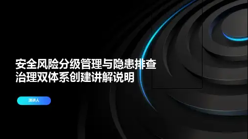安全风险分级管理与隐患排查治理双体系创建讲解说明