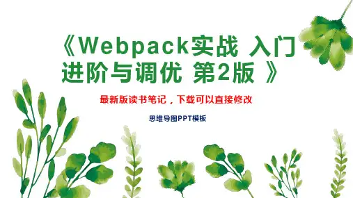 《Webpack实战 入门 进阶与调优 第2版 》读书笔记思维导图