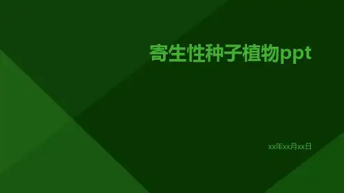 寄生性种子植物