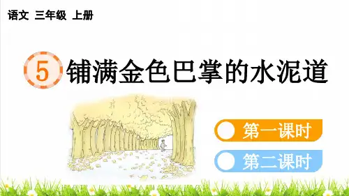 人教部编版三年级语文上册第二单元第5课《铺满金色巴掌的水泥道》教学课件