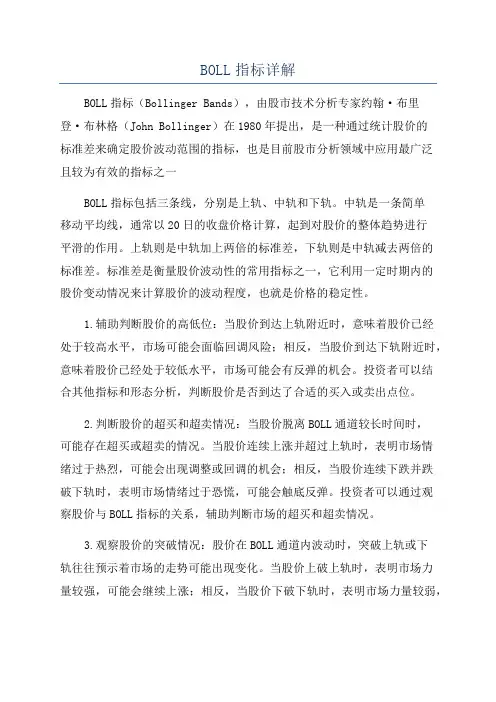 BOLL指标详解