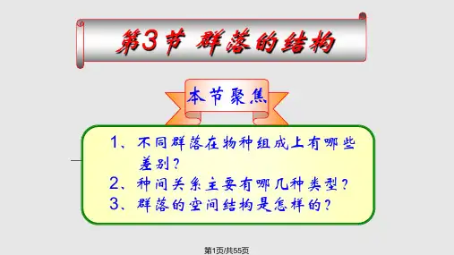群落结构和演替PPT课件