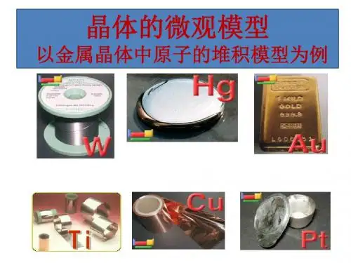 【强烈推荐】晶体原子堆积模型模型与计算(绝对精品)汇总