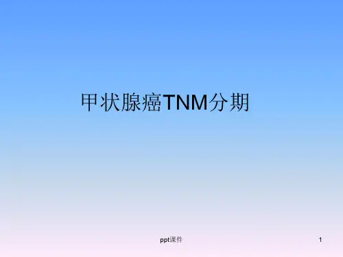 甲状腺癌TNM分期ppt课件
