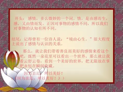 高考作文绝妙开头示范 PPT课件 1