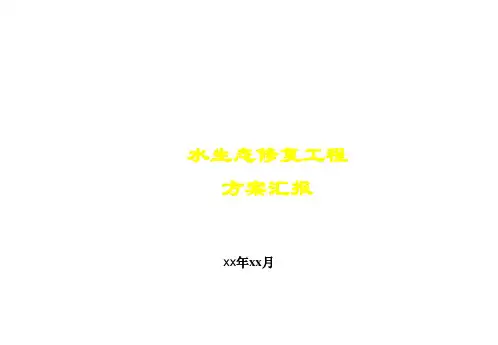 水生态修复工程设计方案汇报PPT