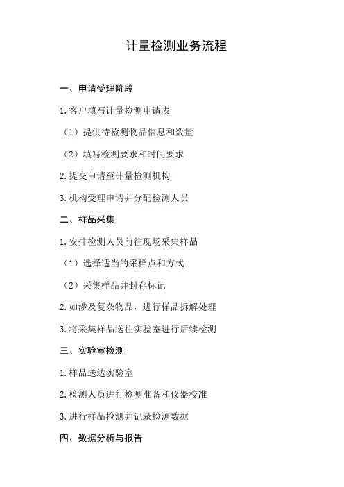 计量检测业务流程