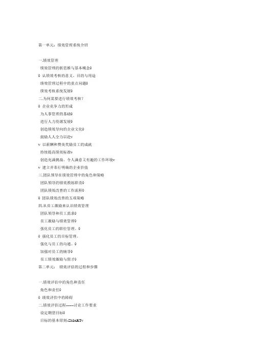 绩效管理研究课题