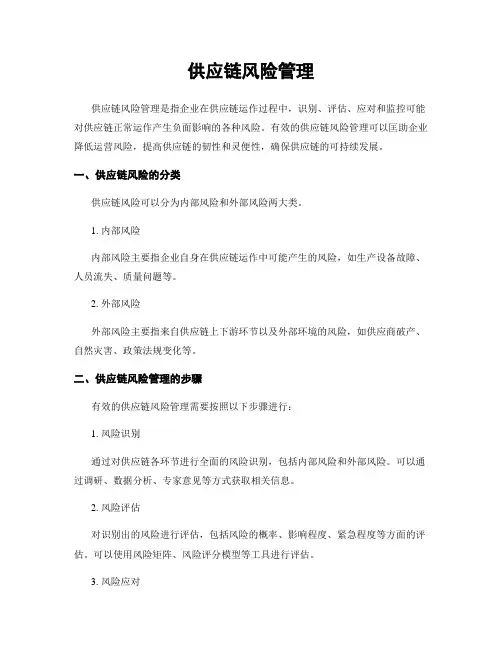 供应链风险管理