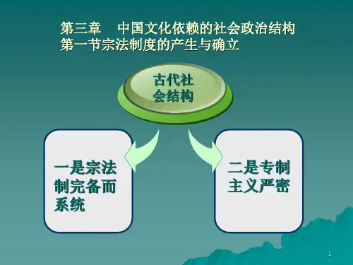 3第三章中国文化依赖的社会政治