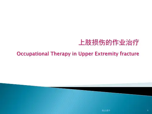 常见上肢骨折的作业治疗PPT课件