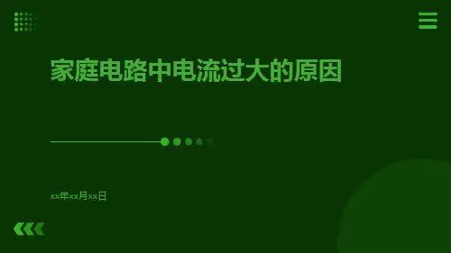 家庭电路中电流过大的原因ppt