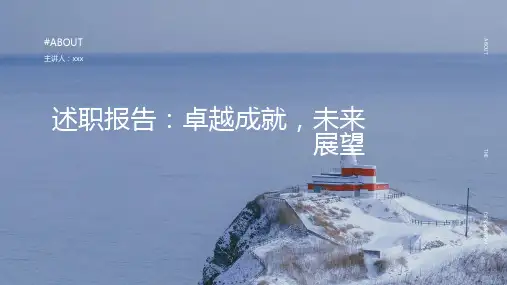 述职报告PPT模板