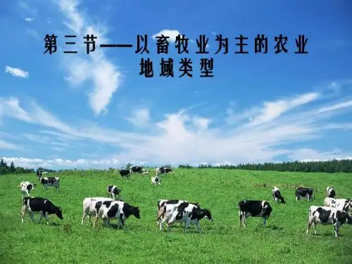 以畜牧业为主的农业地域类型