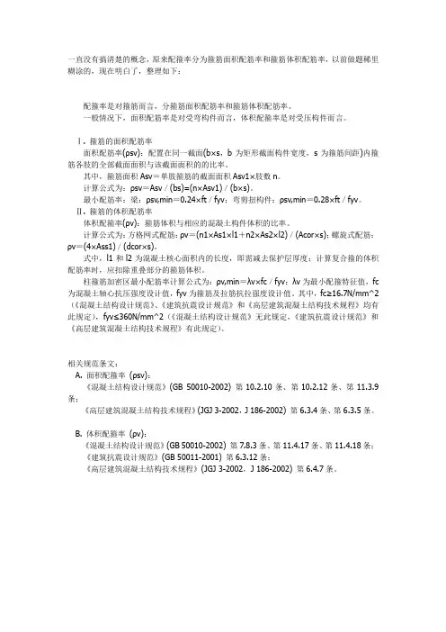 关于配箍率
