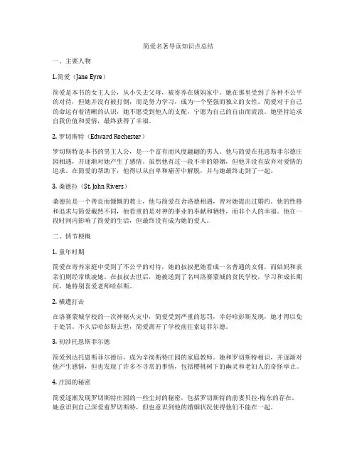 简爱名著导读知识点总结