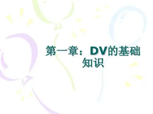 第一章：DV的基础知识