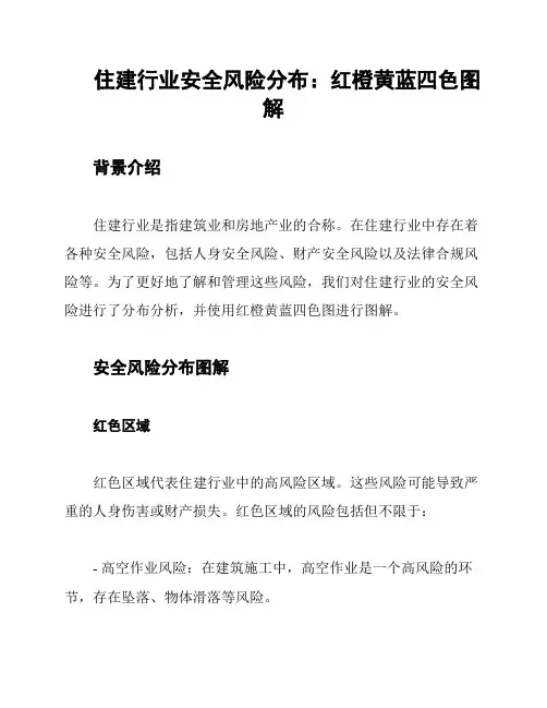 住建行业安全风险分布：红橙黄蓝四色图解