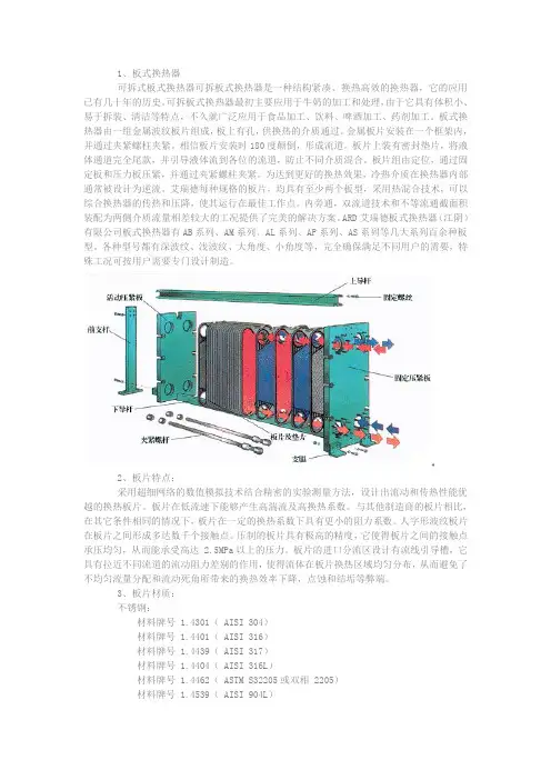 板式换热器工作原理图