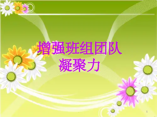 增强团队凝聚力ppt课件