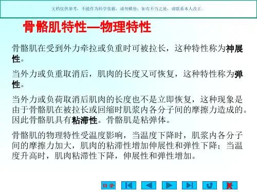 运动生理学肌肉的活动课件