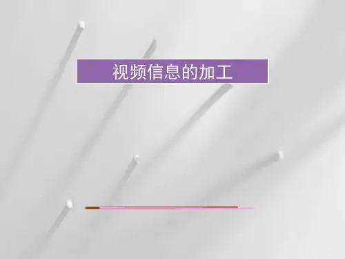 高中 信息技术沪科版必修 3.1.6 视频信息的加工(共22张PPT)