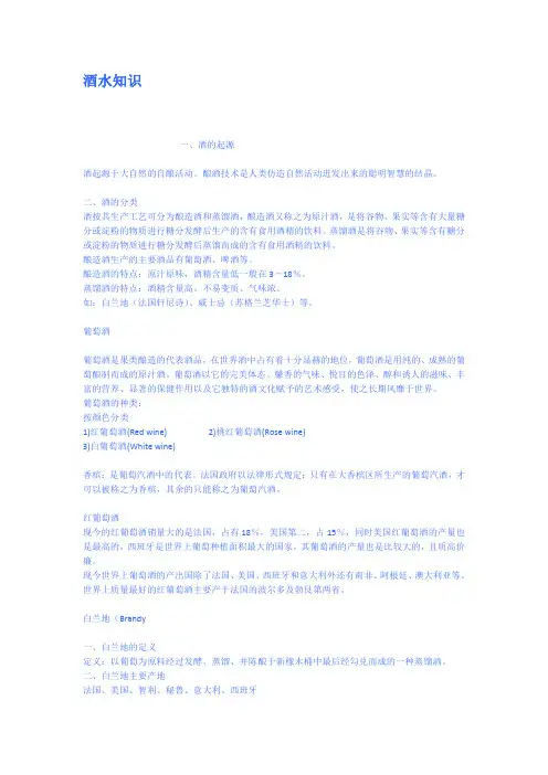 酒水知识