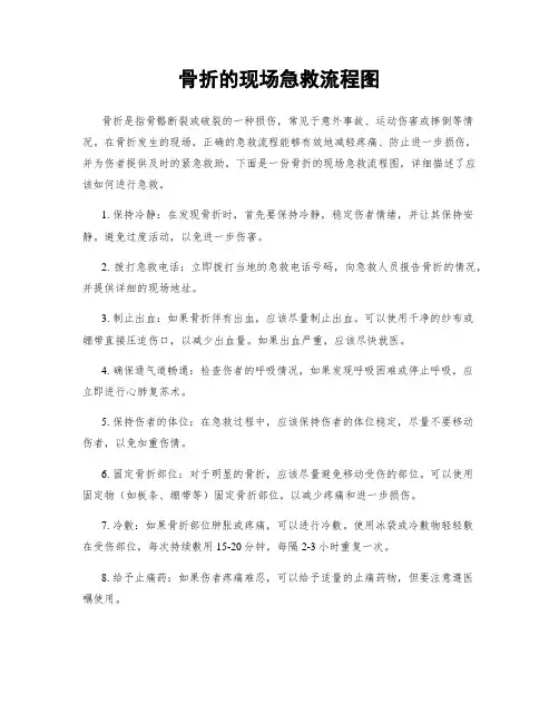 骨折的现场急救流程图