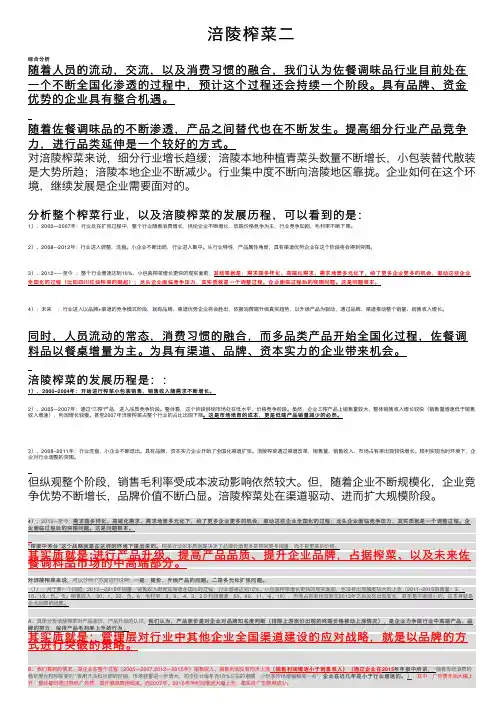 涪陵榨菜二——精选推荐