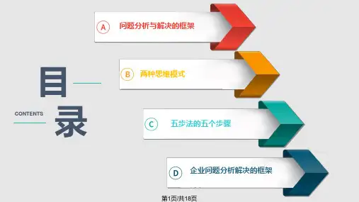 问题分析与解决五步法PPT课件