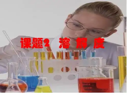 第九单元 课题2 溶解度