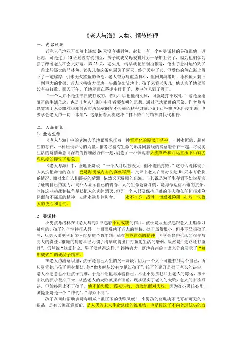 《老人与海》梳理