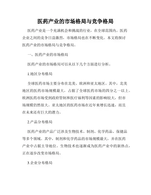 医药产业的市场格局与竞争格局