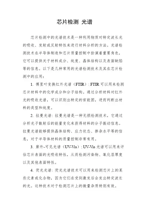 芯片检测 光谱