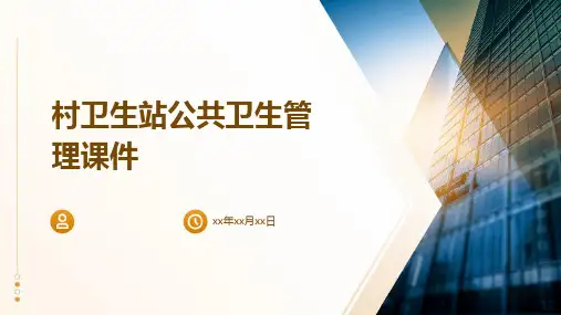 村卫生站公共卫生管理课件