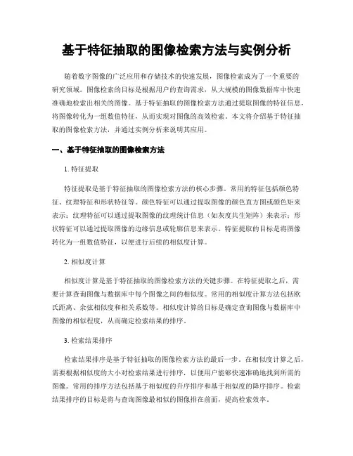 基于特征抽取的图像检索方法与实例分析