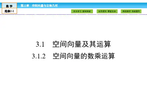 (人教版)高中数学选修2-1课件：第3章 空间向量与立体几何3.1.2