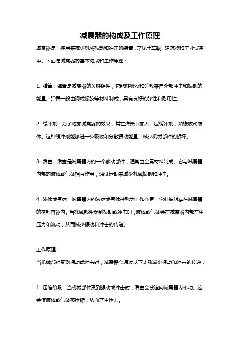 减震器的构成及工作原理