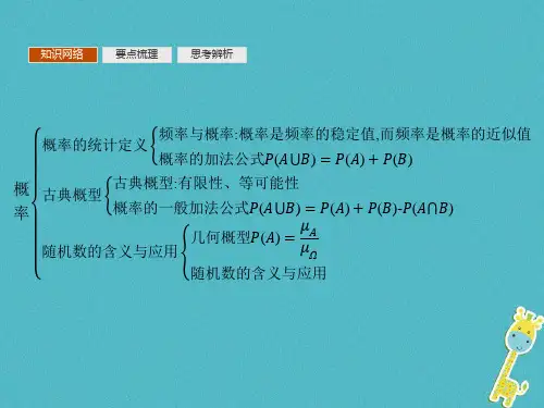 高中数学第三章概率模块复习课课件新人教B版必修
