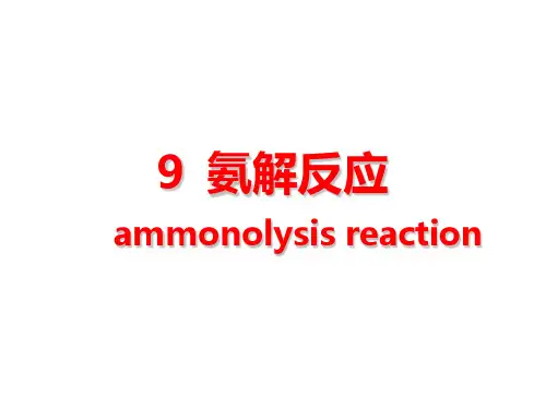 9 氨解反应