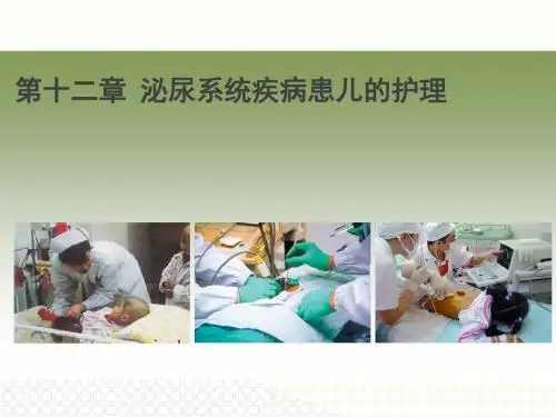 泌尿系统疾病患儿的护理