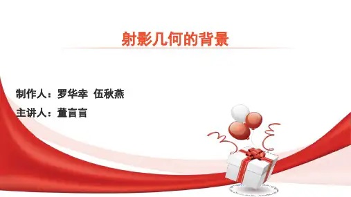 射影几何学的背景